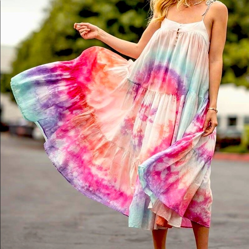 Gorgeous Tie Dye Dress, Never Worn